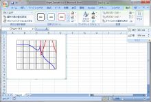 リボンで、[書式]タブ内の、[サイズ]をクリック